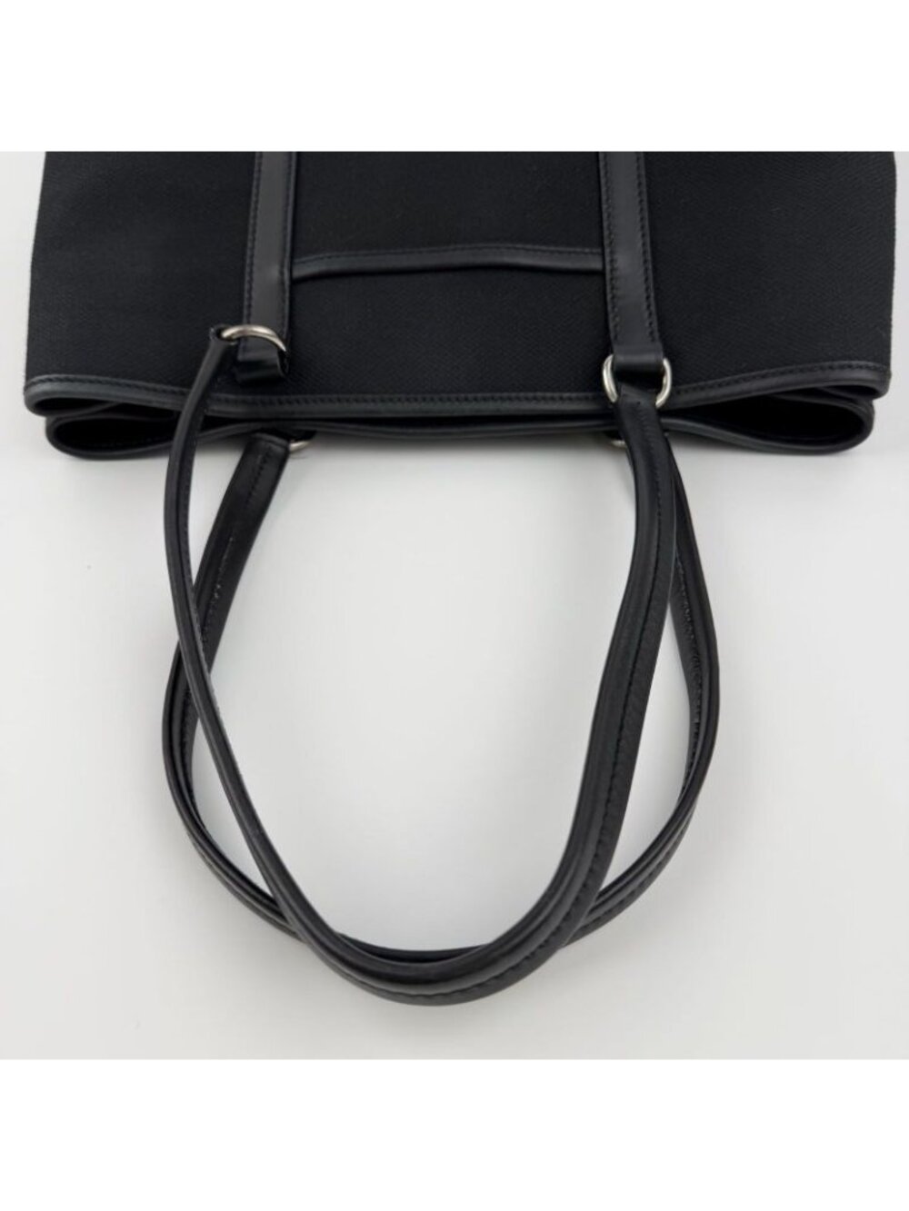 ★SOLD★ Prada Tote Black Canvas Vintage - Picture 14 of 16